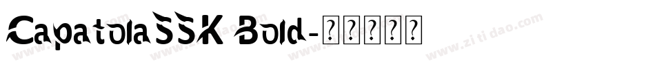CapatolaSSK Bold字体转换